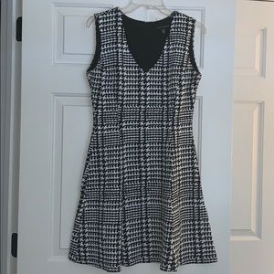 Houndstooth dress.